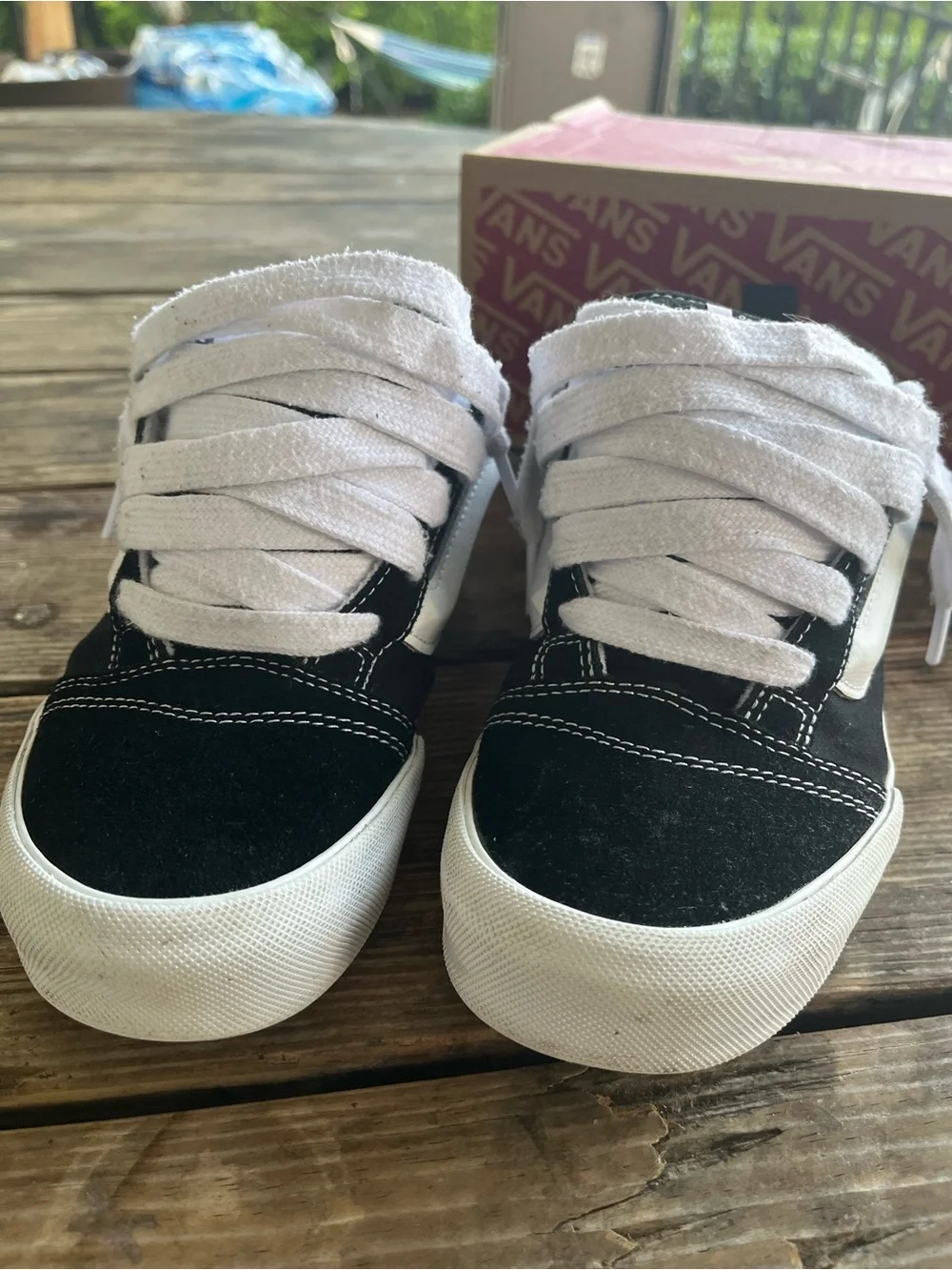 Vans Kids Black and White Classic Low-Top Sneakers